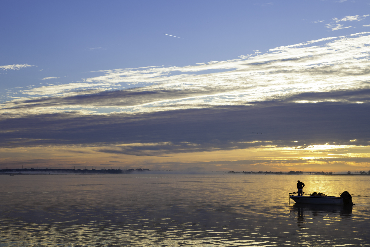 It's never too early for those Early Morning Bass Fishermen on Lake Tohopekaliga (Toho) which is one of the top Bass Fishing Tourist Destinations in the USA.