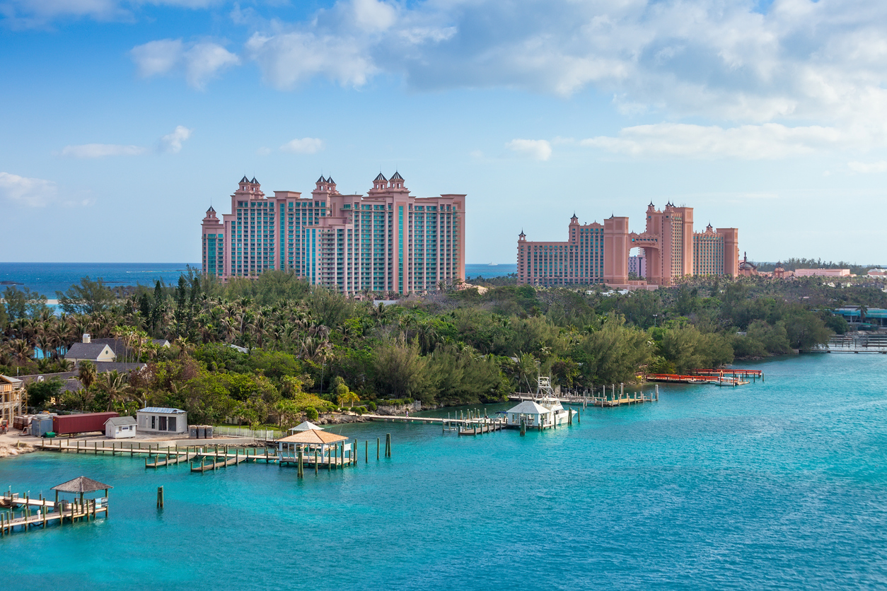 The James Bond location of Paradise Island in the Bahamas will